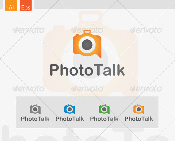 PhotoTalk Logo Design