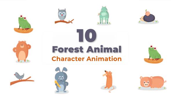 Forest Animal Character Animation Scene Pack