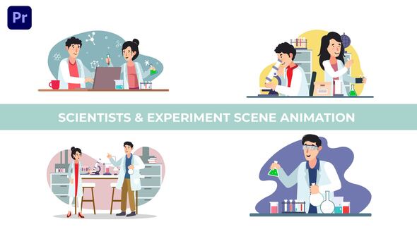Scientists And Experiments Character Animation Scene