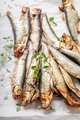 Salty smoked sprats with herbs and salt. - PhotoDune Item for Sale