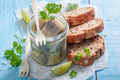 Delicious and fresh marinated herring in oil, onions and herbs. - PhotoDune Item for Sale