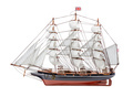 Model of wooden frigate ship on white background - PhotoDune Item for Sale