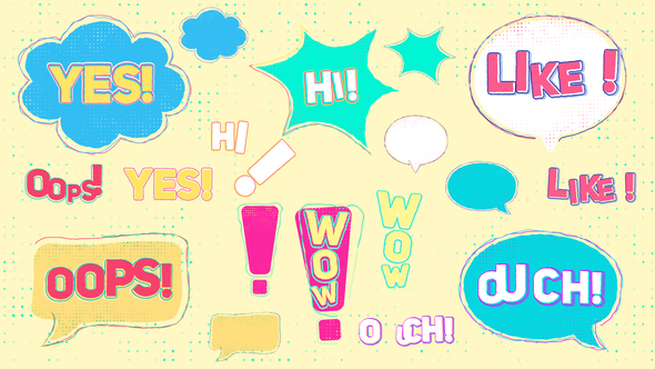 Speech Bubbles Colorful Elements\AE