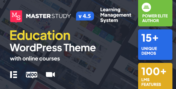 Masterstudy - Education WordPress Theme + Plugin