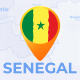Senegal Map - Republic of Senegal Travel Map - VideoHive Item for Sale