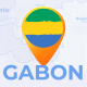 Gabon Map - Gabonese Republic Travel Map - VideoHive Item for Sale