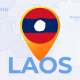Laos Map - Lao People's Democratic Republic Travel Map - VideoHive Item for Sale
