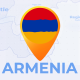 Armenia Map - Republic of Armenia Travel Map - VideoHive Item for Sale