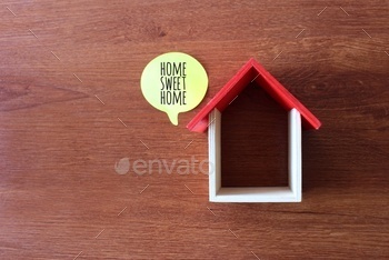 le with text HOME SWEET HOME