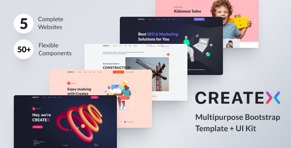 Createx – Multipurpose HTML Bootstrap Template + UI Kit