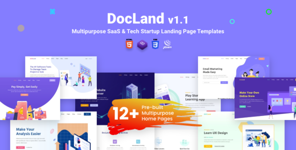 Docland | Multipurpose SaaS & Tech Startup Website Template