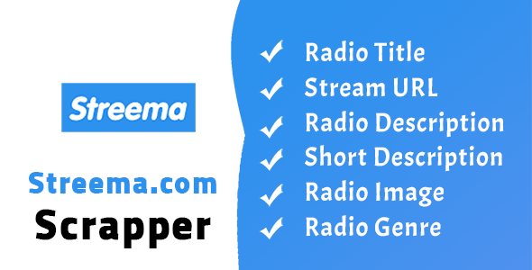 Streema.com Scraper : Radio Stations Extraction