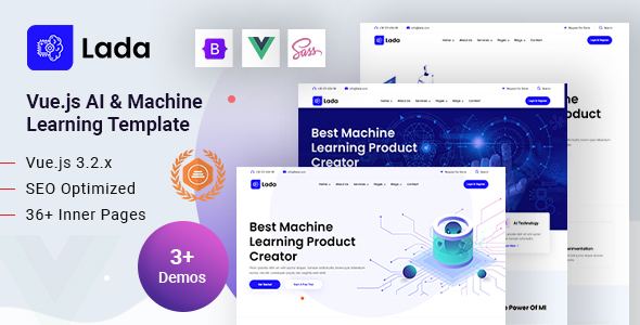 Lada - Vue.js Machine Learning & AI Startup Template