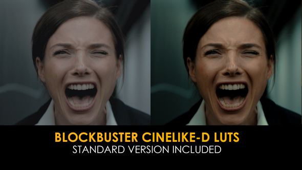 Blockbuster Cinelike-D And Standard Luts