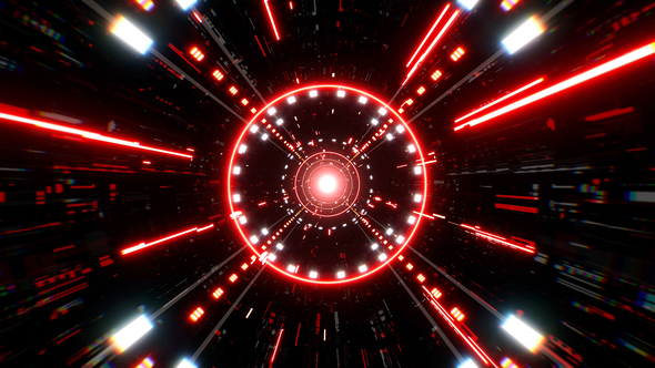 Vj Loop of Red Cyber Road