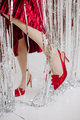 bright red shoes woman christmas party fashion - PhotoDune Item for Sale