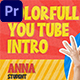 Colorful YouTube Vlog Intro |MOGRT| - VideoHive Item for Sale
