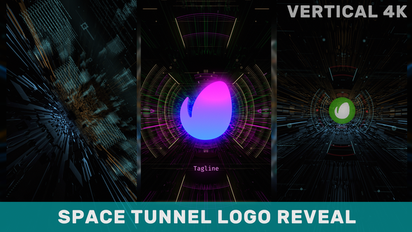Space Tunnel Logo Vertical alt