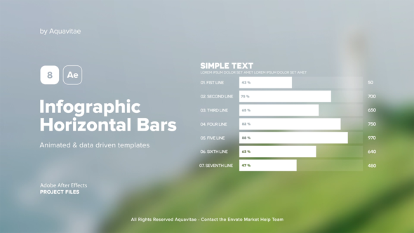 Infographic Horizontal Bar Charts