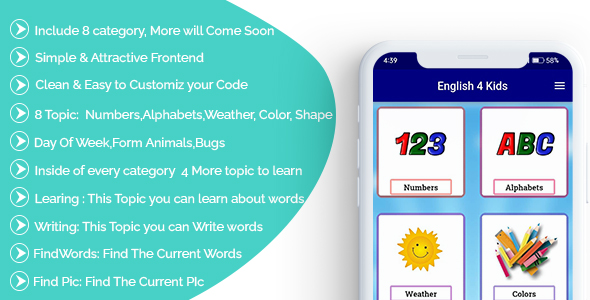 English For Kids Full App | Flutter  3.3.2