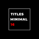 Minimal Titles 2.0 | FCPX & Apple Motion - VideoHive Item for Sale