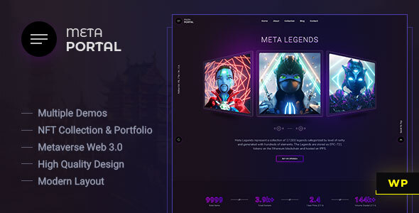 MetaPortal – NFT Portfolio WordPress Theme