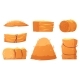 Cartoon Haystacks of Different Shape and Size - GraphicRiver Item for Sale