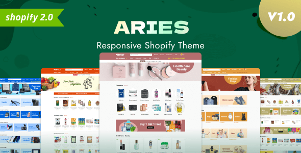 Aries – Responsive Shopify Grocery Store
