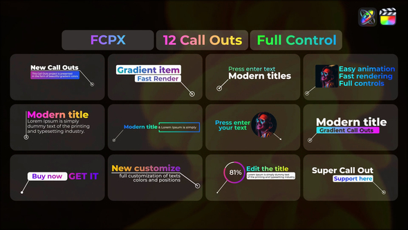 Gradient Call Outs | FCPX