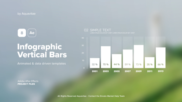 Infographic Vertical Bar Charts