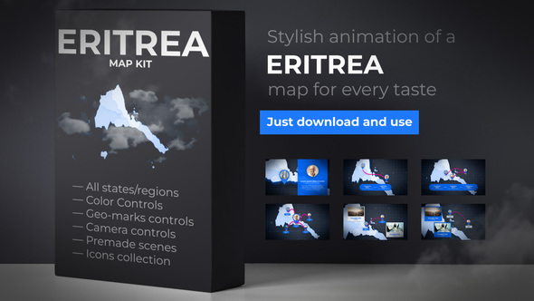 Eritrea Map - State of Eritrea Map Kit