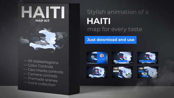 Haiti Map - Republic of Haiti Map Kit