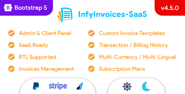 Laravel Invoices-SaaS Management System - SaaS Invoice / Billing Management