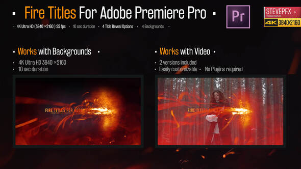 Fire Titles for Premiere Pro