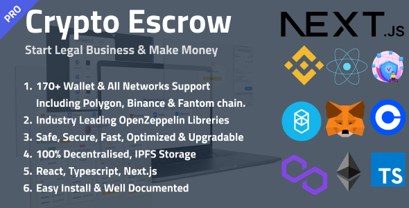 Crypto Escrow - Decentralised Web3 Escrow Platform