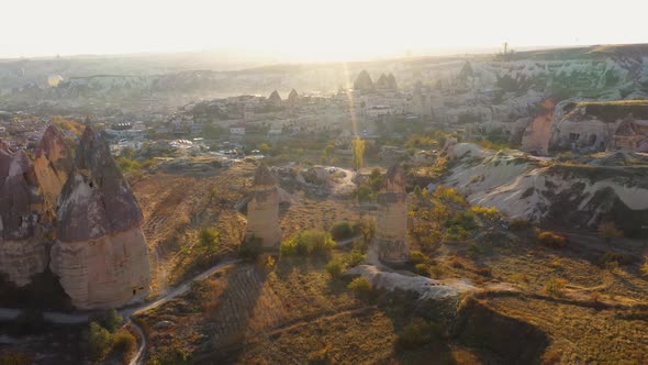 Spectacular Volcanic Rock Formations at Cappadocia Valley