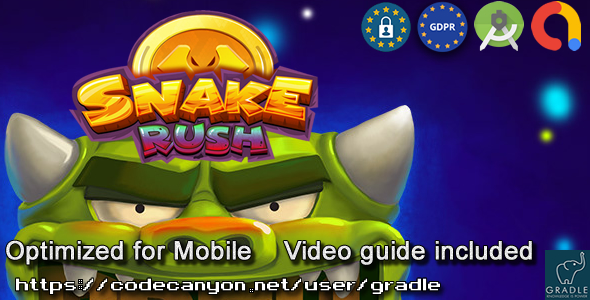 Snake Rush (Admob + GDPR + Android Studio)