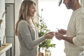 Caucasian couple make best wishes during Christmas Eve - PhotoDune Item for Sale