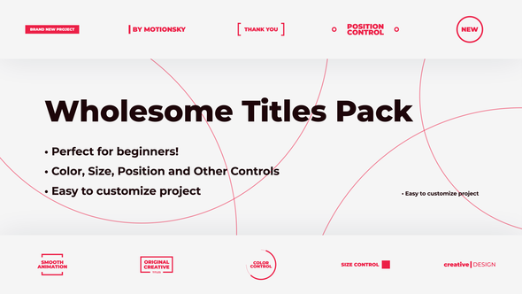 Wholesome Titles Pack | After Effects