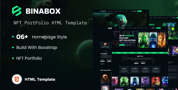 Binabox | NFT Portfolio HTML Template
