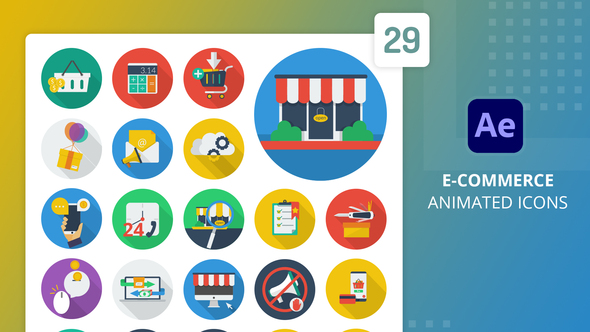 E-Commerce Animated Icons | After Effects alt
