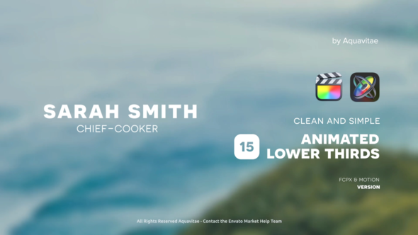 Simple Lower Thirds for Final Cut Pro X alt