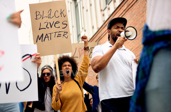 porting Black Lives Matter movement and protesting on city streets.