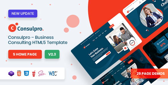 Consulpro – Business Consulting  HTML Template