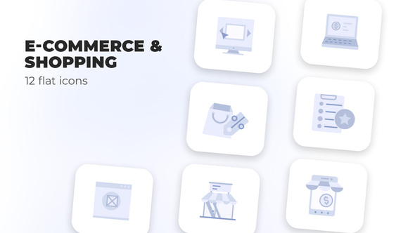 E-Commerce & Shopping - Flat Icons alt