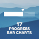 17 Progress Bar Charts | Infographics Pack - VideoHive Item for Sale