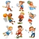 Child Participation in Sports - GraphicRiver Item for Sale
