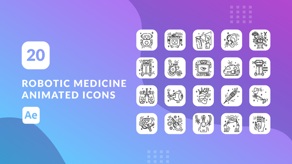 Robotic Medicine Animated Icons | After Effects alt