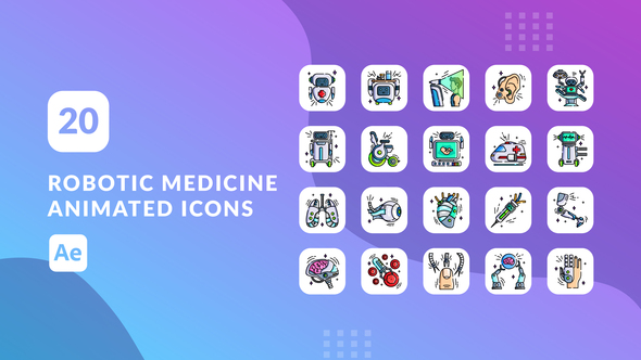 Robotic Medicine Animated Icons | After Effects alt