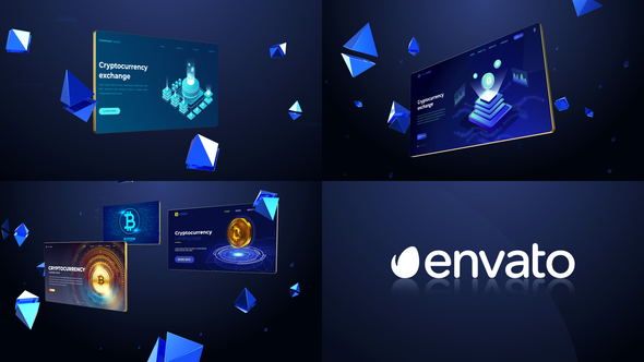 Cryptocurrency Promo Cinema 4D